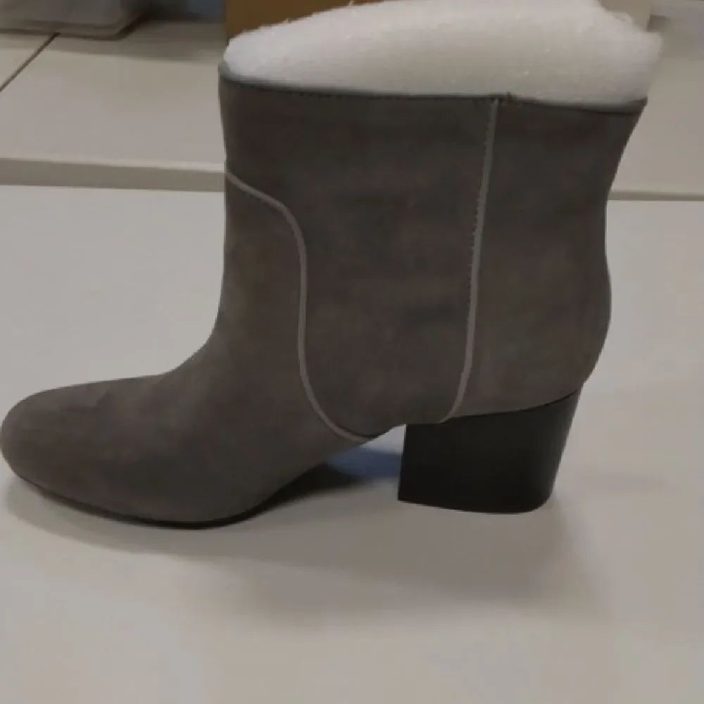 AEROSOLES Gray Heeled Boots